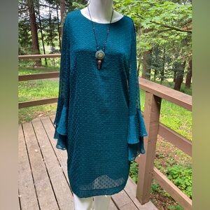 H&M Teal Midi Dress